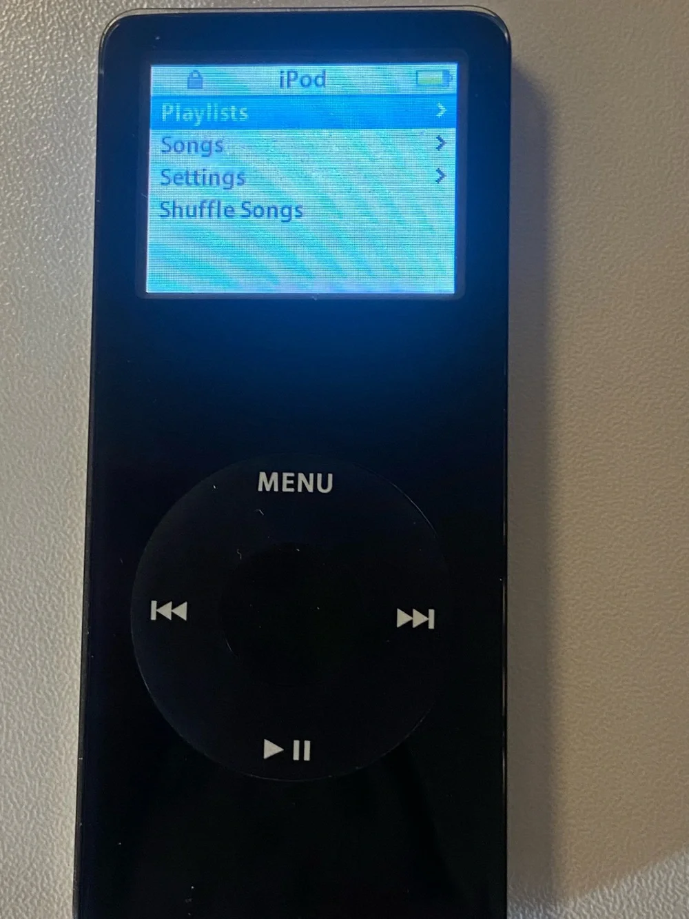 Apple iPod Nano 1st Gen 2GB Black A1137 2005 Tested Powers On Battery Bad